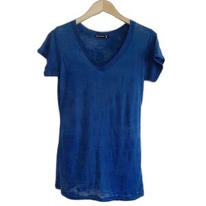 Alternative Midnight Blue V-Neck Womens Tee Small